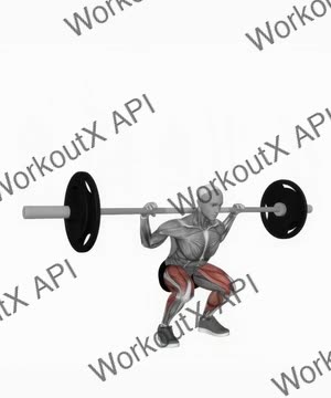 Barbell Jump Squat exercise demonstration