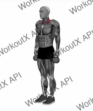 Kettlebell Shrug exercise demonstration