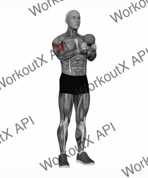 Kettlebell Goblet Curl exercise demonstration