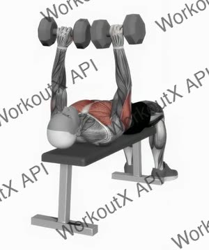 Dumbbell Tate Press exercise demonstration