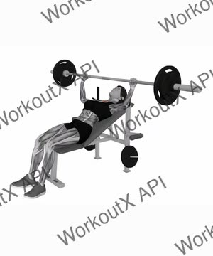 Barbell Inclined Bench Press exercise demonstration