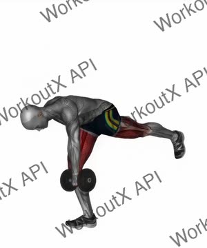 Dumbbell Rdl Stretch Isometric exercise demonstration