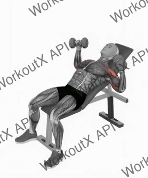 Dumbbell Incline Alternate Press exercise demonstration
