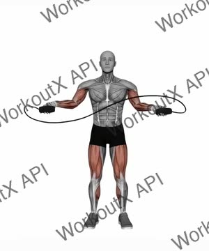 Jump Rope Basic Jump exercise demonstration