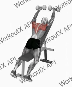 Dumbbell Incline Lying Front Raise exercise demonstration