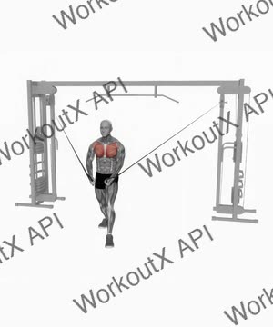 Cable Standing Up Straight Crossovers exercise demonstration