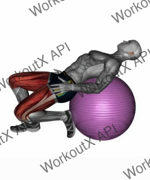 Exercise Ball Seated Quad Stretch exercise demonstration