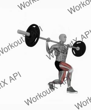 Barbell Lunges exercise demonstration