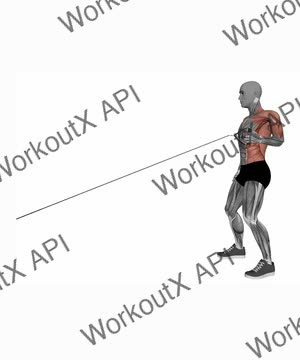 Single Arm Standing Low Cable Row exercise demonstration