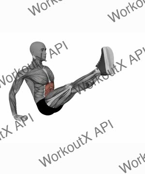 Seated V Up exercise demonstration