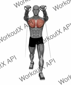 Chest Press Low to High Resistance Band exercise demonstration