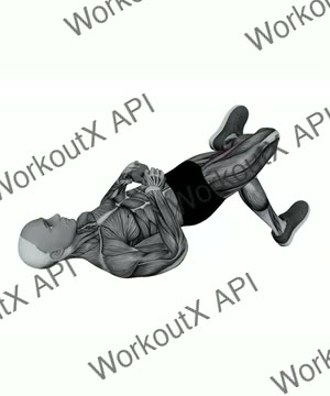 Dumbbell Figure Four Glute Bridge exercise demonstration