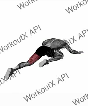 Pigeon Glutes Stretch exercise demonstration