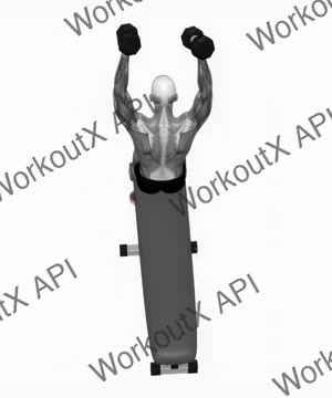 Dumbbell Decline Overhead Sit-Up exercise demonstration