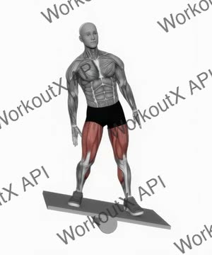 Balance Board Lateral Squat exercise demonstration