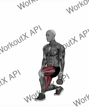 Kettlebell Reverse Lunge exercise demonstration