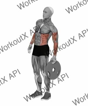 Plate Pinch Grip Side Bend exercise demonstration