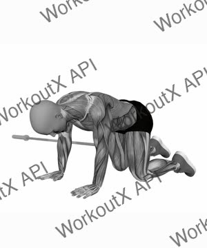 Landmine Glute Kick Back exercise demonstration
