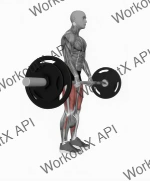 Barbell Straight Leg Deadlift exercise demonstration