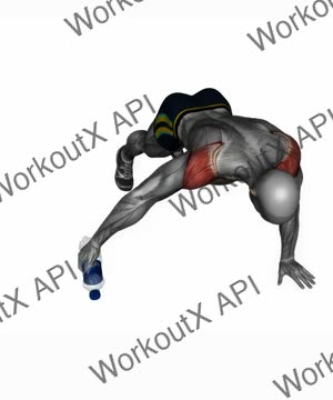 Plank Reverse Fly With Bottle exercise demonstration