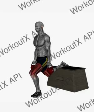 Kettlebell Bulgarian Split Squat Right exercise demonstration