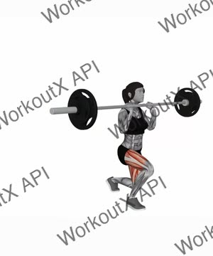Barbell Front Rack Lunge exercise demonstration