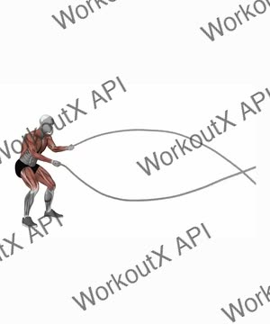 Battle Rope Alternating Arm Waves exercise demonstration