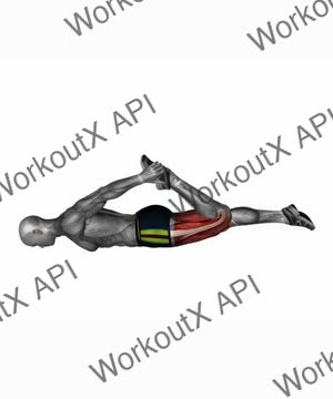 Lying Quadriceps Stretch exercise demonstration