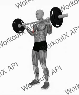 Barbell Wide Grip Biceps Curl exercise demonstration