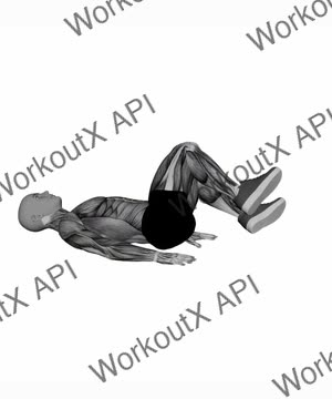 Lying Knees to Floor Lower Back Stretch exercise demonstration