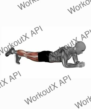 Unilateral Plank exercise demonstration