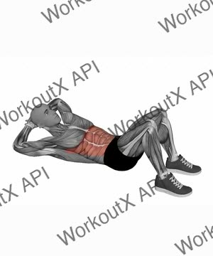 Oblique Crunch exercise demonstration