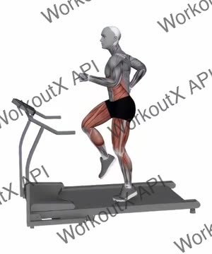 Treadmill Jogging exercise demonstration
