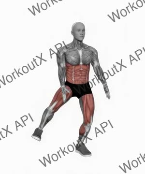 Bodyweight Squat to Side Leg exercise demonstration