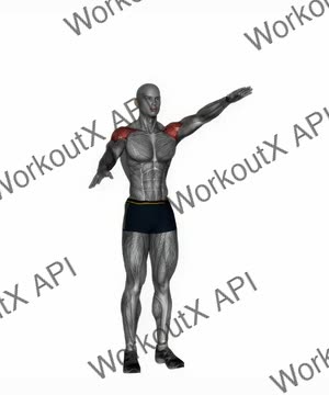 Standing Overhand Shoulder Stretch exercise demonstration