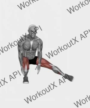 Alternate Heel Touch Side Kick Squat exercise demonstration