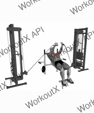 Incline Bench Cable Fly exercise demonstration