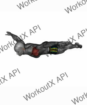 Lying Lateral Raises Bodyweight exercise demonstration
