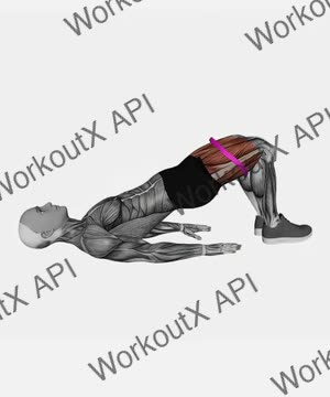 Resistance Band Glute Bridge Abduction exercise demonstration