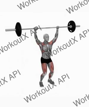 Barbell Power Snatch exercise demonstration