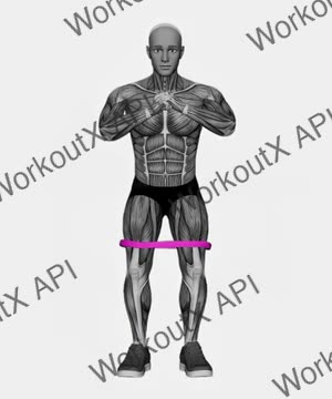 Resistance Band Standing Hip Abduction exercise demonstration