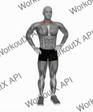 Bodyweight Standing Shrug exercise demonstration