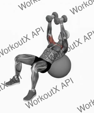 Dumbbell Incline Fly on Exercise Ball exercise demonstration