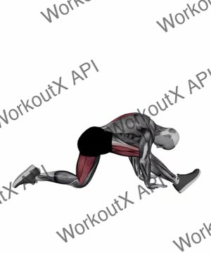 Half Monkey Pose exercise demonstration