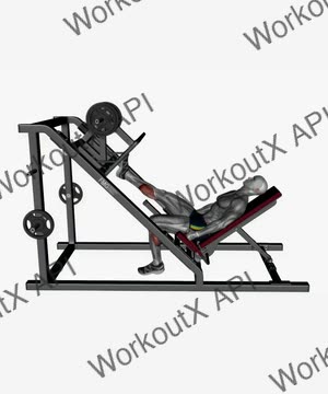 Single Leg Calf Raise Leg Press Machine exercise demonstration