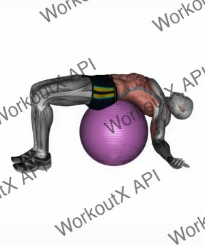 Exercise Ball Back Stretch exercise demonstration