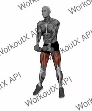 Dumbbell Frog Jumps exercise demonstration