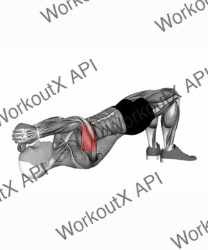 Kettlebell Decline Skull Crusher exercise demonstration