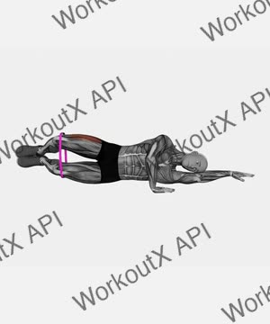 Resistance Band Clam exercise demonstration