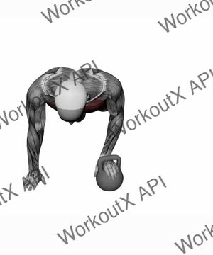 Kettlebell Walkover Pushup exercise demonstration